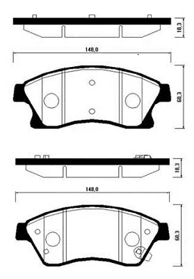 HP2021 HSB Колодки тормозные дисковые