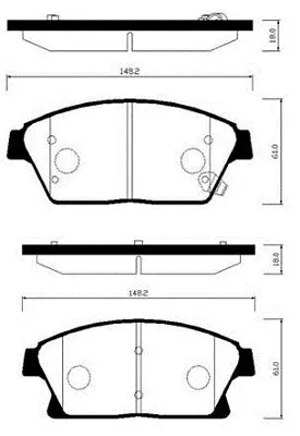 HP2026 HSB Тормозные колодки