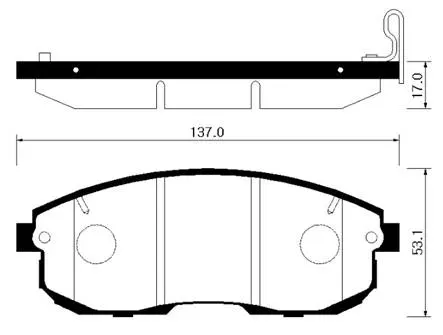 HP3001 HSB Тормозные колодки