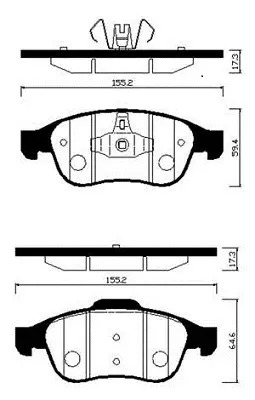 HP3009 HSB Колодки тормозные дисковые