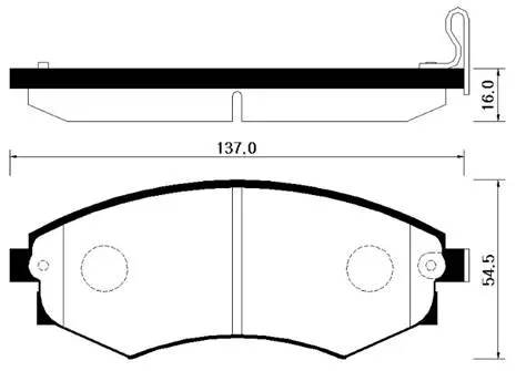 HP4001 HSB Тормозные колодки