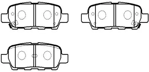 HP5162 HSB Колодки тормозные дисковые