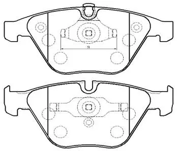 HP5196 HSB Колодки тормозные дисковые