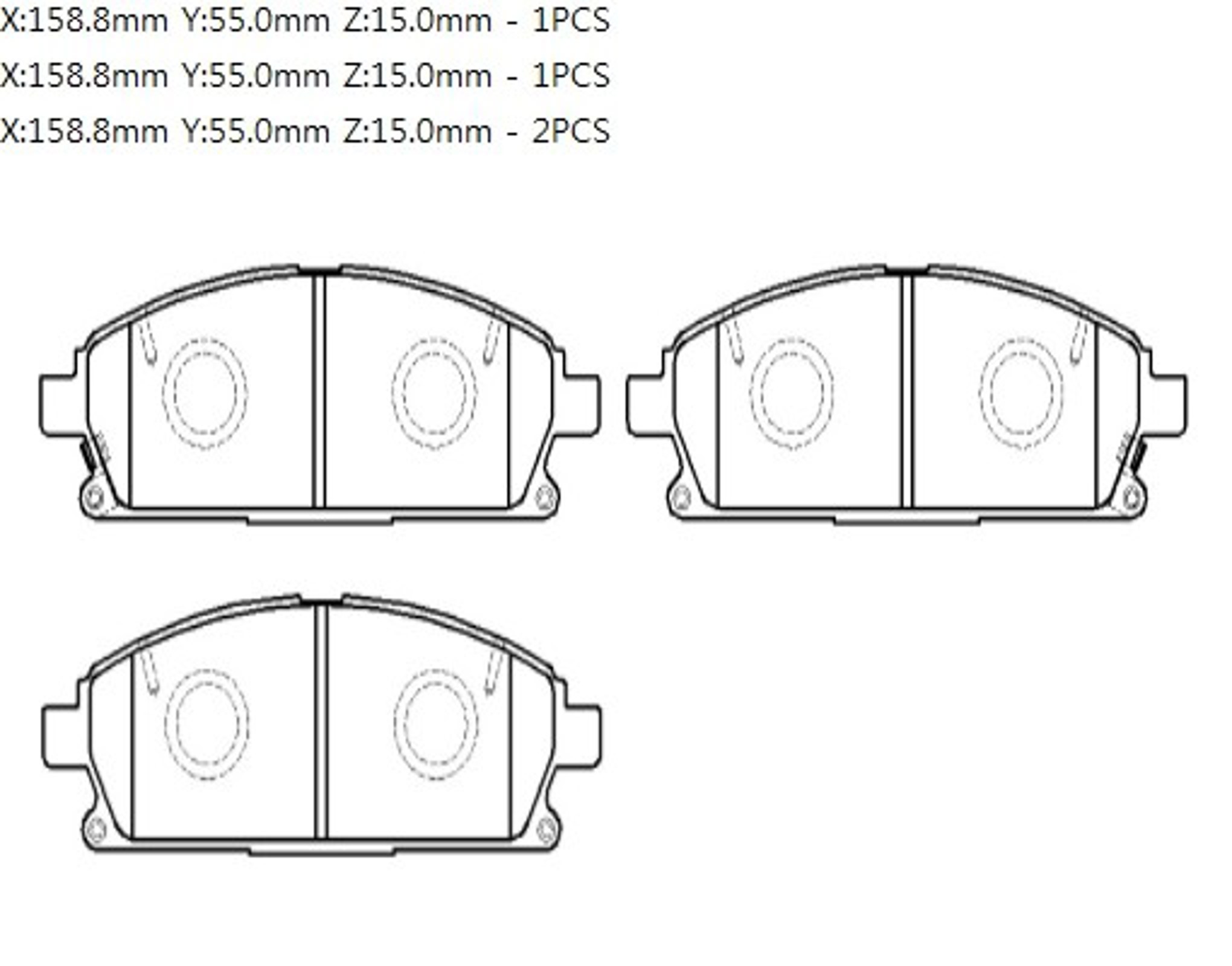 HP9074 HSB Колодки тормозные дисковые