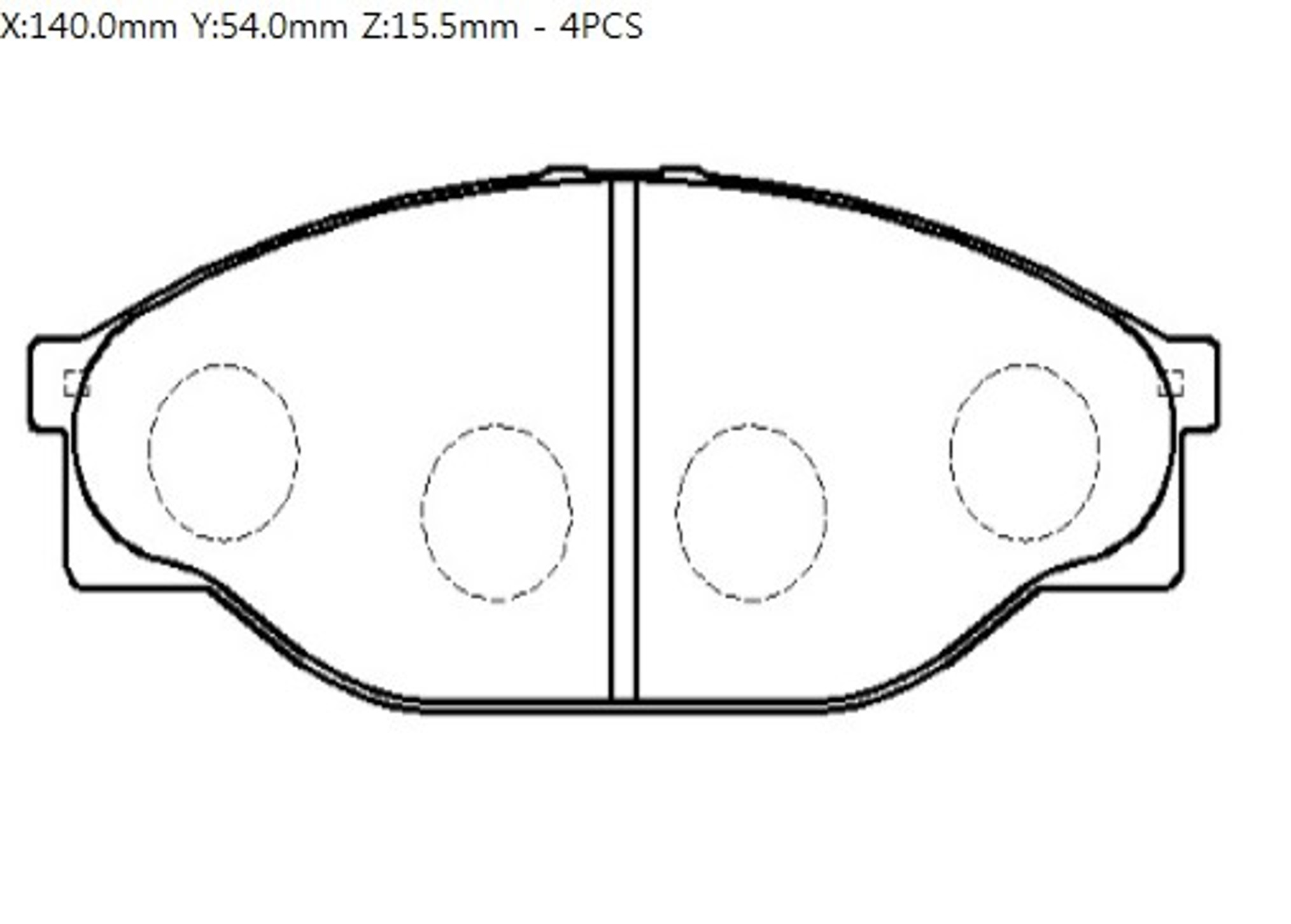 HP9117 HSB Колодки тормозные дисковые