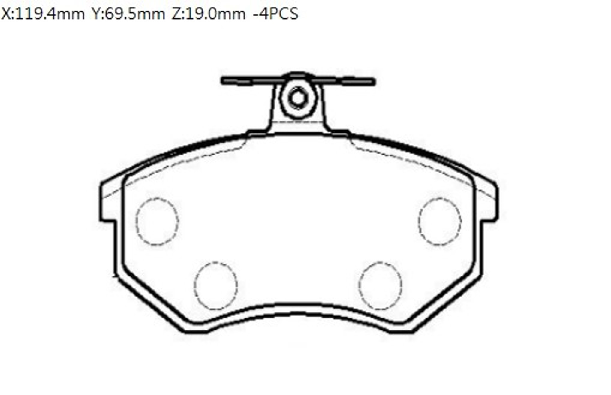 HP9341 HSB Колодки тормозные дисковые