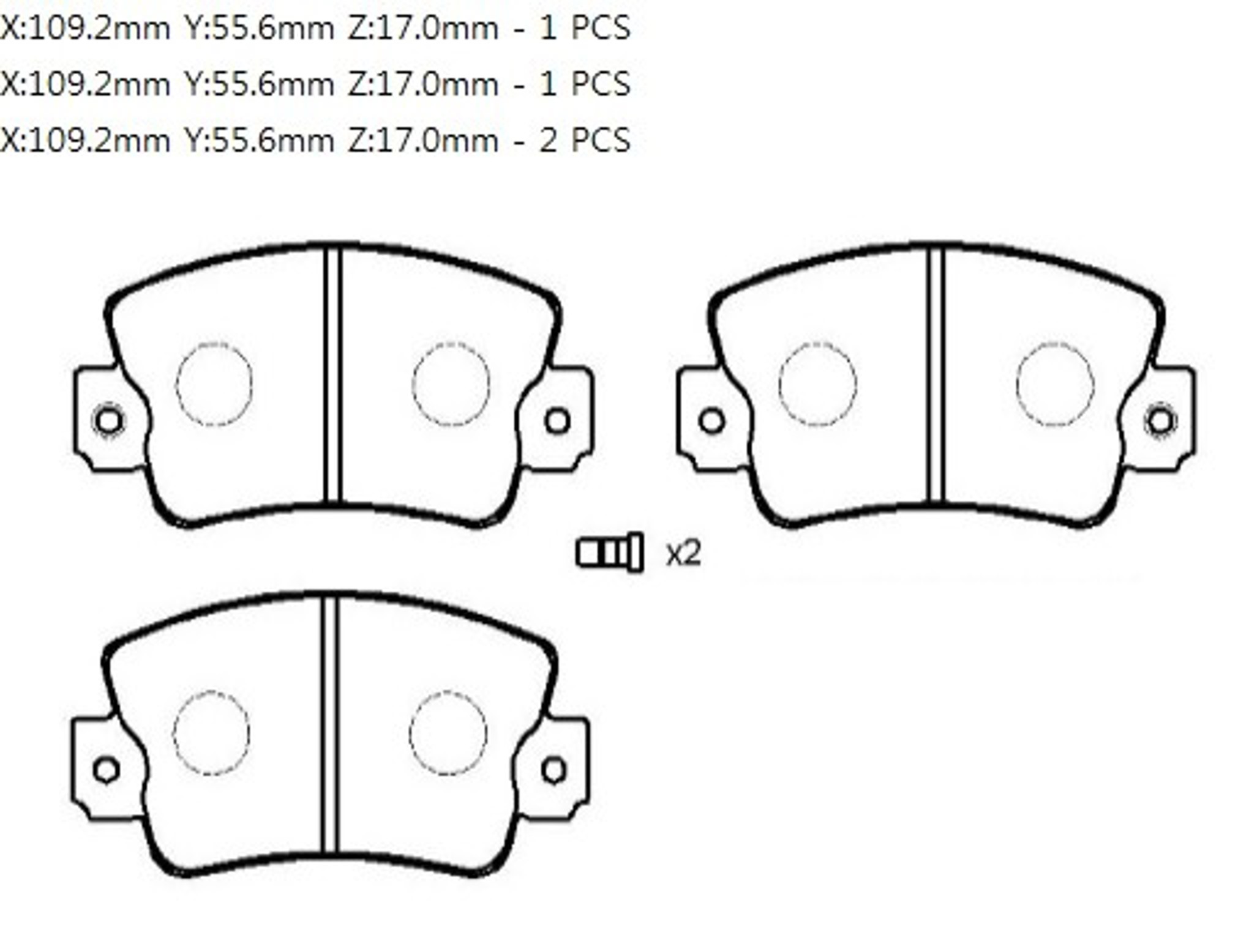 HP9523 HSB Колодки тормозные дисковые