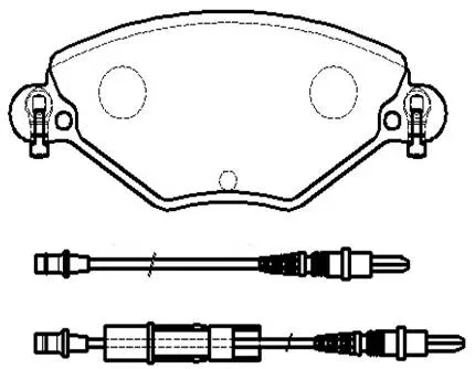 HP9672 HSB Тормозные колодки