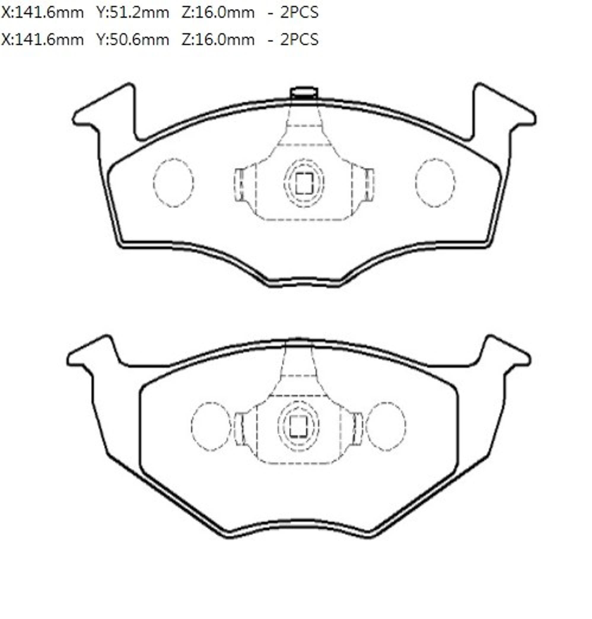 HP9857 HSB Колодки тормозные дисковые