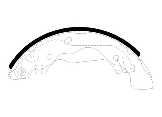 HS0002 HSB Колодки тормозные барабанные