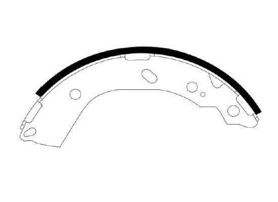 HS0016 HSB Колодки тормозные барабанные