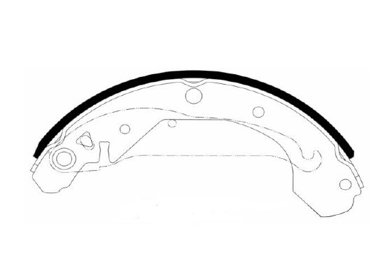 Колодки тормозные барабанные HSB HS2007