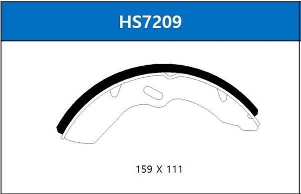 HS7209 HSB Колодки тормозные барабанные