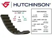 117AHP21 HUTCHINSON Ремень ГРМ