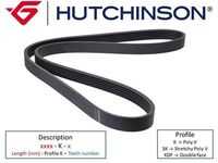 Ремень поликлиновой HUTCHINSON 865K3
