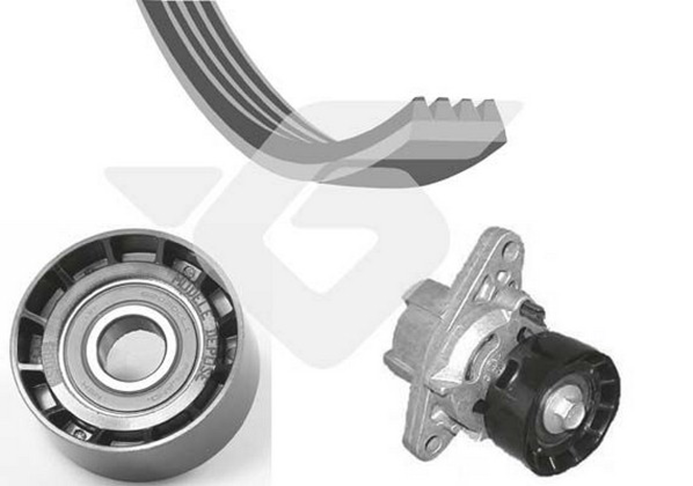 Комплект поликлинового ремня HUTCHINSON KHV158