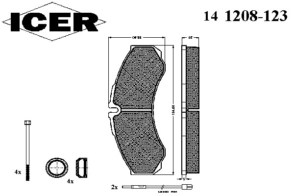 141208-123 ICER Тормозные колодки