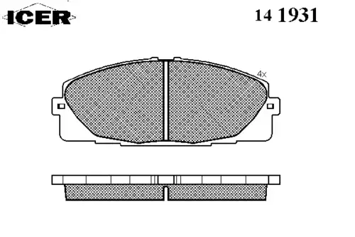 141931 ICER Тормозные колодки