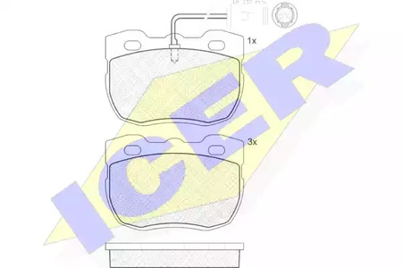 Тормозные колодки ICER 140839