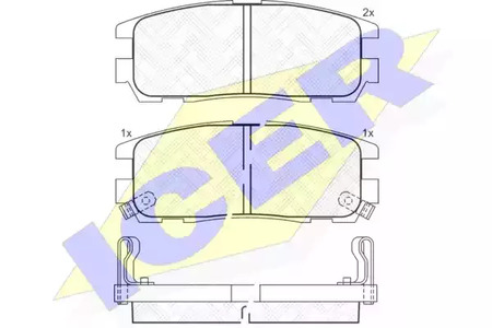 140991 ICER Тормозные колодки