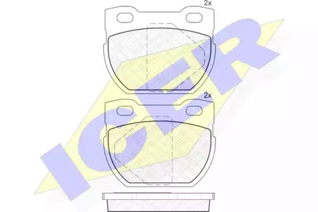 141090 ICER Тормозные колодки