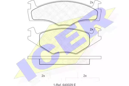 180459 ICER Тормозные колодки