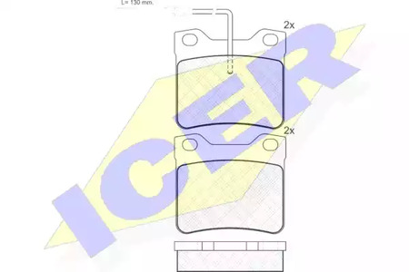 180787 ICER Тормозные колодки