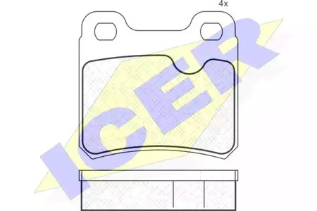 180807 ICER Колодки тормозные дисковые