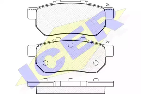 180960 ICER Тормозные колодки
