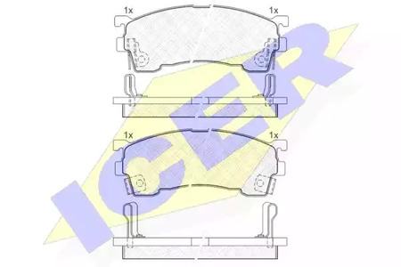 180971 ICER Тормозные колодки