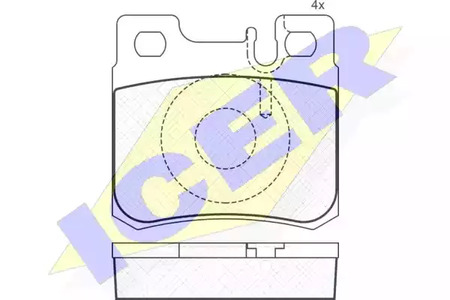180978 ICER Тормозные колодки