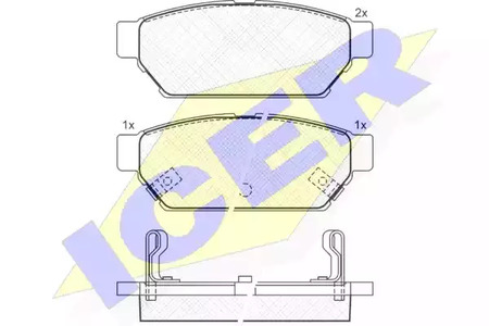 Тормозные колодки ICER 180982