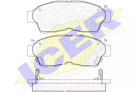 181005 ICER Тормозные колодки