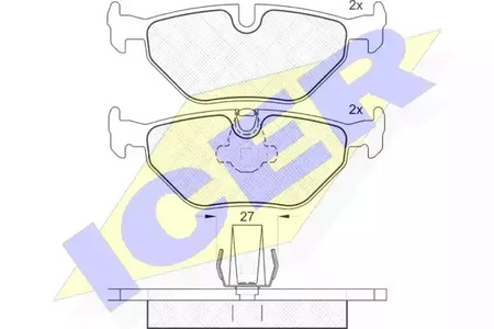 181141 ICER Тормозные колодки