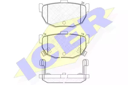 181144 ICER Тормозные колодки