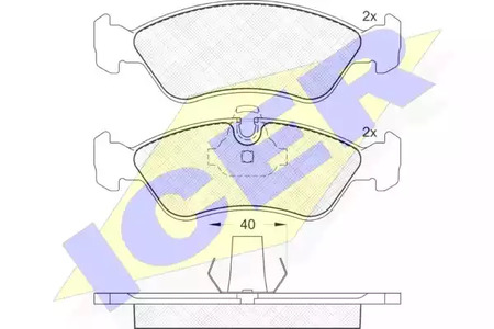 Тормозные колодки ICER 181152