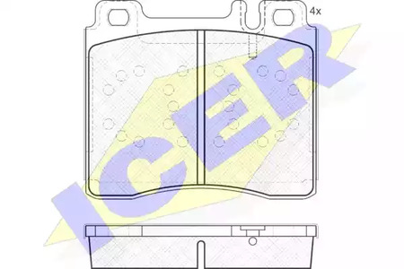 Тормозные колодки ICER 181158