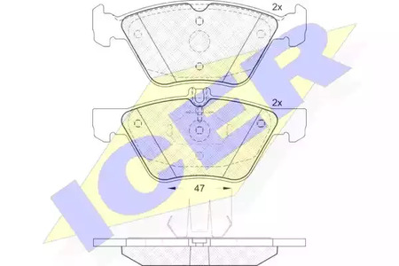 181159 ICER Тормозные колодки