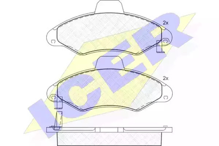 Тормозные колодки ICER 181229