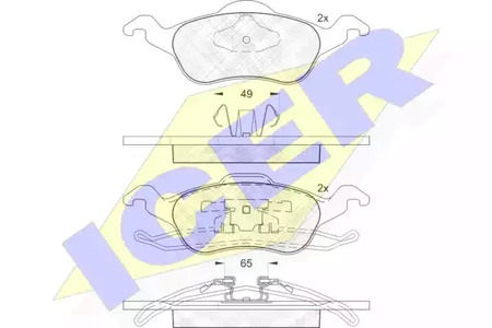 181264 ICER Тормозные колодки