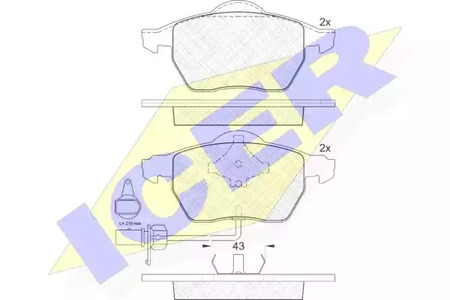 181331-203 ICER Тормозные колодки