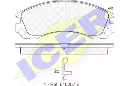 Тормозные колодки ICER 181358