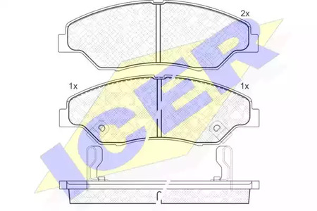 181370 ICER Тормозные колодки