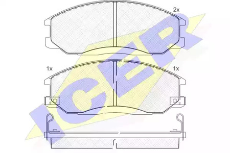181372 ICER Тормозные колодки