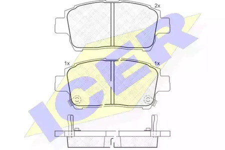 181386 ICER Тормозные колодки