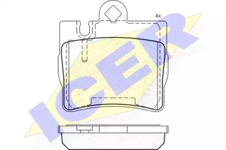 Тормозные колодки ICER 181390