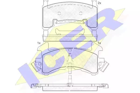 Тормозные колодки ICER 181411