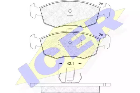 Тормозные колодки ICER 181441