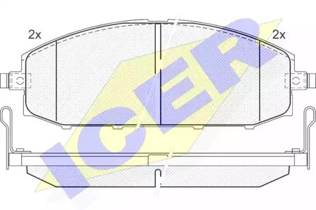 181448 ICER Тормозные колодки