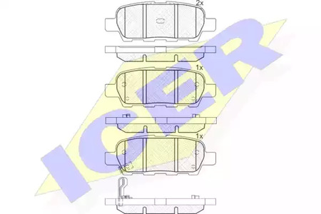 181509 ICER Тормозные колодки